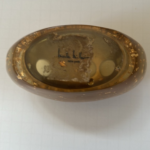 Nicole Miller Toothbrush Holder Gold & Gold Fleck Acrylic - Picture 4 of 6